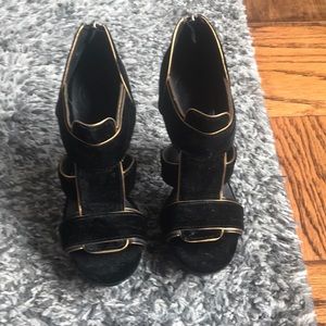 Tory Burch high heel VELVET platforms